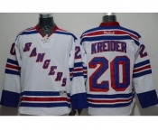 NHL New York Rangers #20 Chris Kreider White Road Stitched jerseys