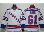 NHL New York Rangers #61 Rick Nash White Road Stitched jerseys