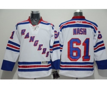 NHL New York Rangers #61 Rick Nash White Road Stitched jerseys