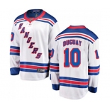 New York Rangers #10 Ron Duguay Fanatics Branded White Away Breakaway NHL Jersey