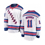 New York Rangers #11 Mark Messier Fanatics Branded White Away Breakaway NHL Jersey