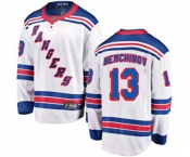 New York Rangers #13 Sergei Nemchinov Fanatics Branded White Away Breakaway NHL Jersey