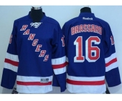 New York Rangers #16 Derick Brassard Blue Home Stitched Youth NHL Jersey