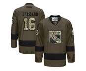 New York Rangers #16 Derick Brassard Green Salute to Service Stitched NHL Jersey