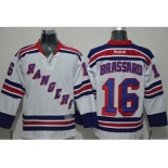 New York Rangers #16 Derick Brassard White Stitched NHL Jersey