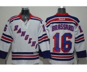 New York Rangers #16 Derick Brassard White Stitched NHL Jersey