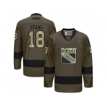 New York Rangers #18 Marc Staal Green Salute to Service Stitched NHL Jersey