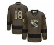 New York Rangers #18 Marc Staal Green Salute to Service Stitched NHL Jersey