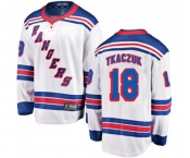 New York Rangers #18 Walt Tkaczuk Fanatics Branded White Away Breakaway NHL Jersey