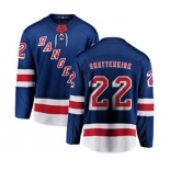 New York Rangers #22 Kevin Shattenkirk Fanatics Branded Royal Blue Home Breakaway NHL Jersey