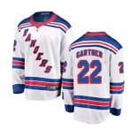 New York Rangers #22 Mike Gartner Fanatics Branded White Away Breakaway NHL Jersey