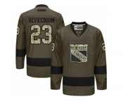 New York Rangers #23 Jeff Beukeboom Green Salute to Service Stitched NHL Jersey