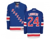 New York Rangers #24 Oscar Lindberg Blue Stitched NHL Jersey