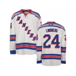 New York Rangers #24 Oscar Lindberg white Stitched NHL Jersey