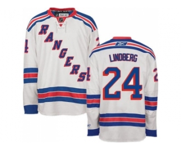 New York Rangers #24 Oscar Lindberg white Stitched NHL Jersey