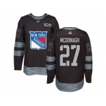 New York Rangers #27 Ryan McDonagh Black 1917-2017 100th Anniversary Stitched NHL Jersey