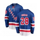 New York Rangers #28 Chris Bigras Fanatics Branded Royal Blue Home Breakaway NHL Jersey