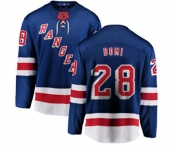 New York Rangers #28 Tie Domi Fanatics Branded Royal Blue Home Breakaway NHL Jersey