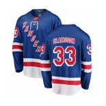 New York Rangers #33 Fredrik Claesson Fanatics Branded Royal Blue Home Breakaway NHL Jersey