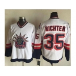 New York Rangers #35 Mike Richter White CCM Statue of Liberty Stitched NHL Jersey