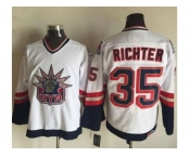 New York Rangers #35 Mike Richter White CCM Statue of Liberty Stitched NHL Jersey