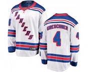 New York Rangers #4 Ron Greschner Fanatics Branded White Away Breakaway NHL Jersey