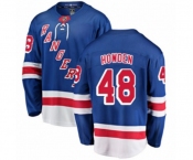 New York Rangers #48 Brett Howden Fanatics Branded Royal Blue Home Breakaway NHL Jersey