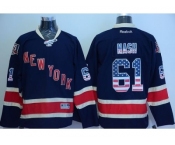 New York Rangers #61 Rick Nash Navy Blue USA Flag Fashion Stitched NHL Jersey