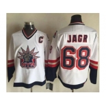 New York Rangers #68 Jaromir Jagr White CCM Statue of Liberty Stitched NHL Jersey