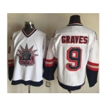 New York Rangers #9 Adam Graves White CCM Statue of Liberty Stitched NHL Jersey