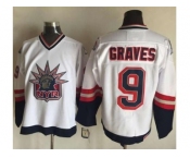 New York Rangers #9 Adam Graves White CCM Statue of Liberty Stitched NHL Jersey