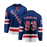 New York Rangers #93 Mika Zibanejad Fanatics Branded Royal Blue Home Breakaway NHL Jersey