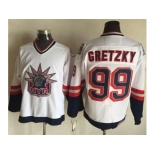 New York Rangers #99 Wayne Gretzky White CCM Statue of Liberty Stitched NHL Jersey