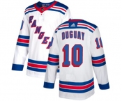 Reebok New York Rangers #10 Ron Duguay Authentic White Away NHL Jersey