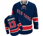 Reebok New York Rangers #13 Sergei Nemchinov Authentic Navy Blue Third NHL Jersey