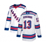 Reebok New York Rangers #13 Sergei Nemchinov Authentic White Away NHL Jersey