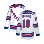 Reebok New York Rangers #18 Walt Tkaczuk Authentic White Away NHL Jersey