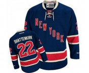 Reebok New York Rangers #22 Kevin Shattenkirk Authentic Navy Blue Third NHL Jersey