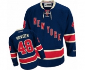 Reebok New York Rangers #48 Brett Howden Authentic Navy Blue Third NHL Jersey