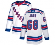 Reebok New York Rangers #68 Jaromir Jagr Authentic White Away NHL Jersey