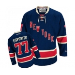 Reebok New York Rangers #77 Phil Esposito Authentic Navy Blue Third NHL Jersey