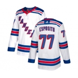 Reebok New York Rangers #77 Phil Esposito Authentic White Away NHL Jersey