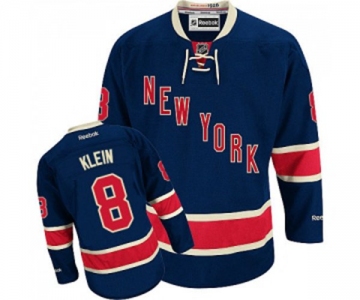 Reebok New York Rangers #8 Kevin Klein Authentic Navy Blue Third NHL Jersey