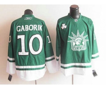 nhl jerseys new york rangers #10 gaborik green