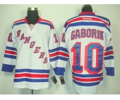 nhl jerseys new york rangers #10 gaborik white