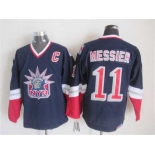 nhl jerseys new york rangers #11 messier blue[2015 new][patch C]