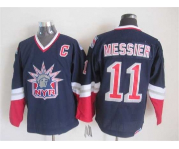 nhl jerseys new york rangers #11 messier blue[2015 new][patch C]