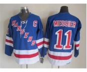 nhl jerseys new york rangers #11 messier blue[patch C]