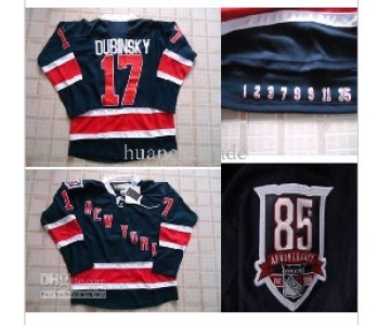 nhl jerseys new york rangers ##17 brandon dubinsky dk blue[85th]