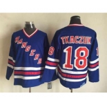 nhl jerseys new york rangers #18 tkaczuk blue[m&n][tkaczuk]